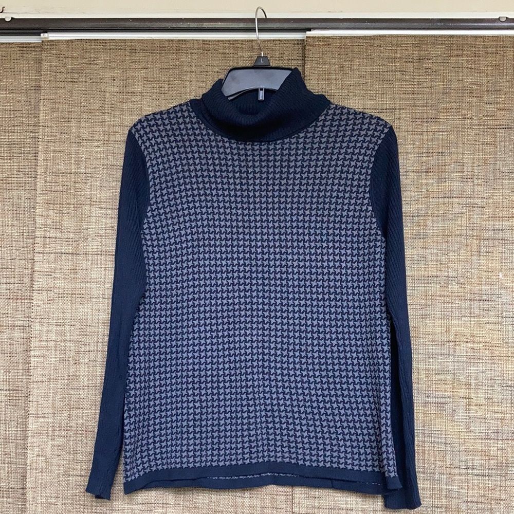 David Brooks silk cotton turtleneck sweater